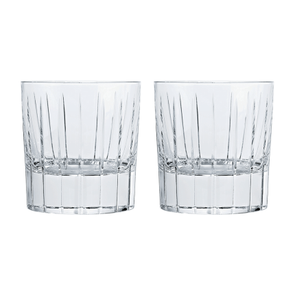 christofle Set of 2 Old Fashioned crystal glasses