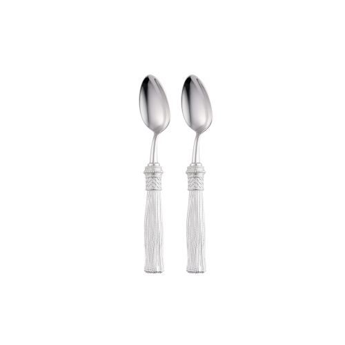 christofle 2-piece silver-plated coffee spoons set 0
