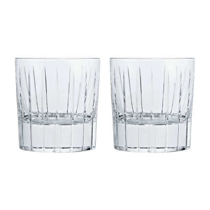 christofle set of 2 old fashioned crystal glasses 0