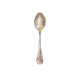 christofle partially gilded silver plated dessert spoon - pink and yellow gold 3