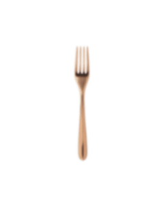 christofle Stainless steel dessert fork - copper colour