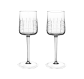 christofle set of 2 crystal red wine glasses 0