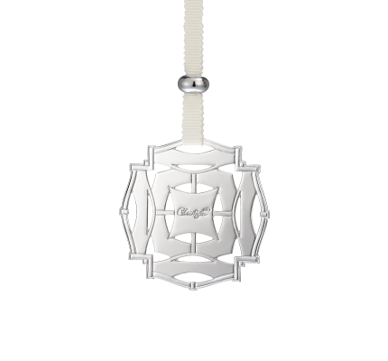 christofle celebration ornament round - silver plated 0