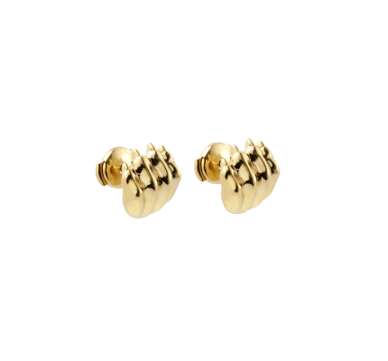 christofle sterling-silver gilded 24 carats stud earrings 1