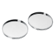 christofle set of 2 glass coasters k+t  silver plated 0