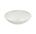 christofle Porcelain Soup Cereal Bowl Gold Finish