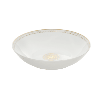 christofle porcelain soup cereal bowl gold finish 0