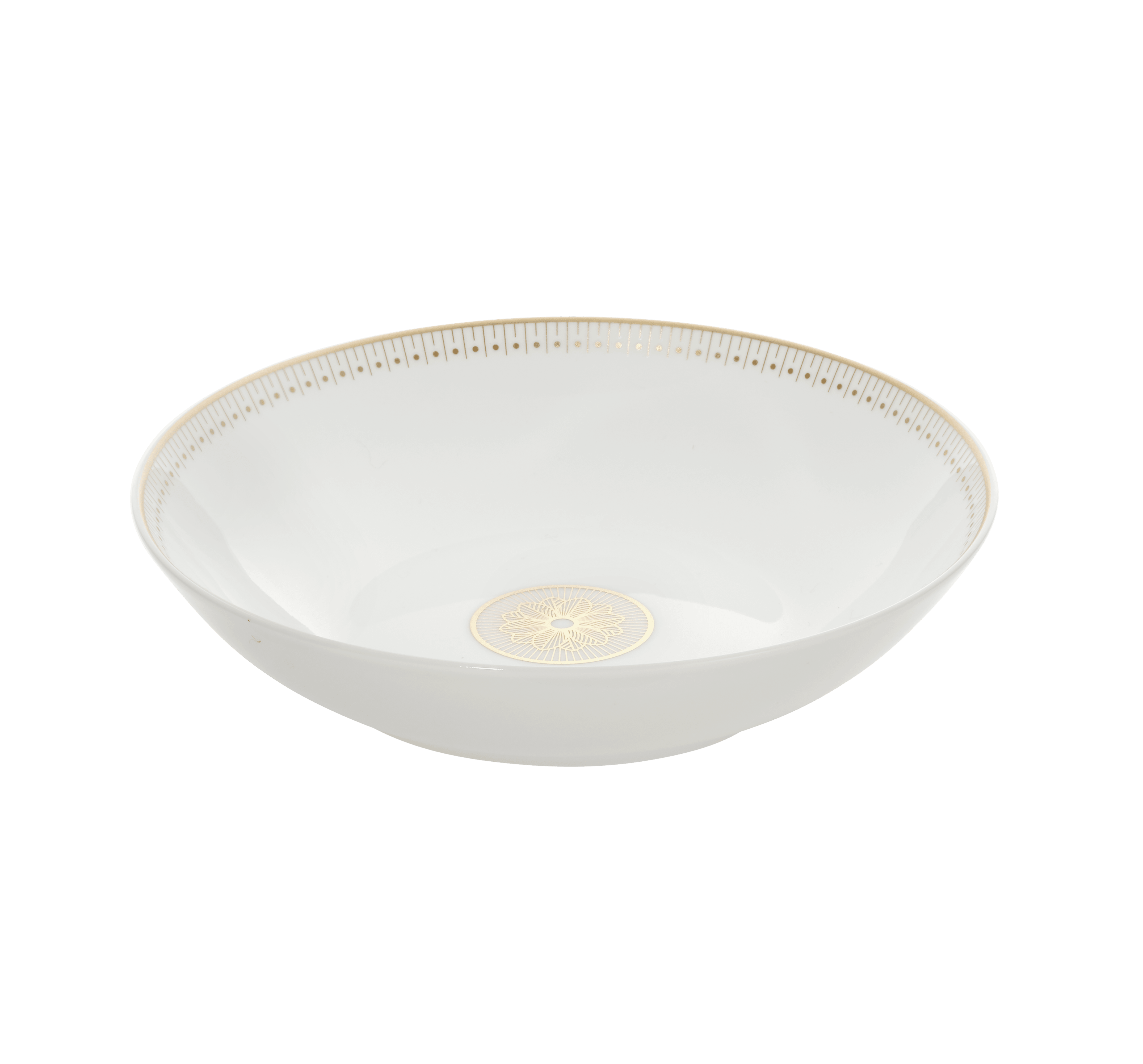 christofle assiette creuse calotte en porcelaine finition or 0