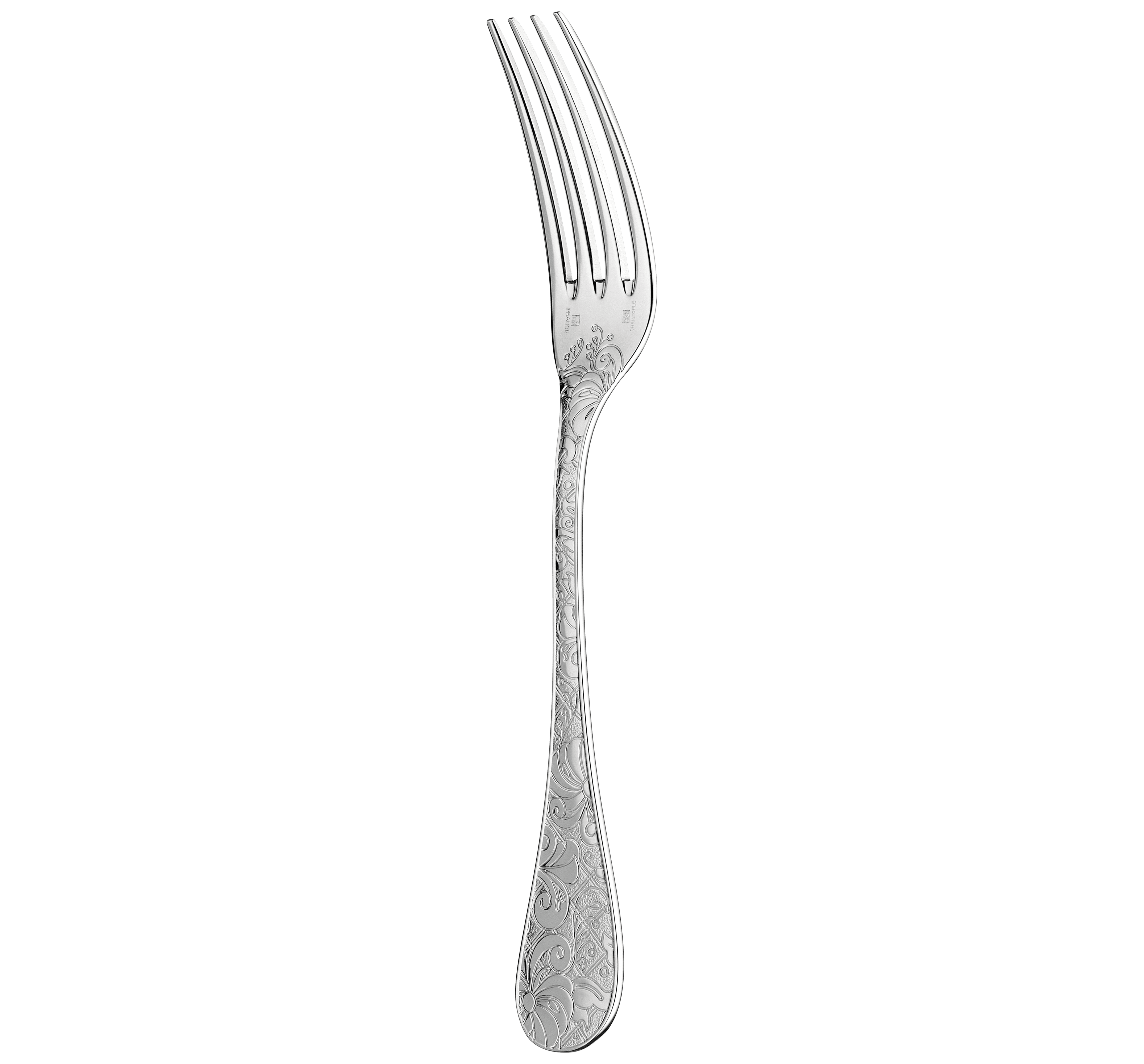 christofle Fourchette de table en argent massif