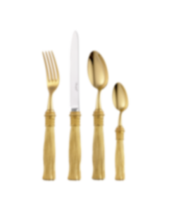4-piece Silver-plated Gilded Individual place settings Pompon
