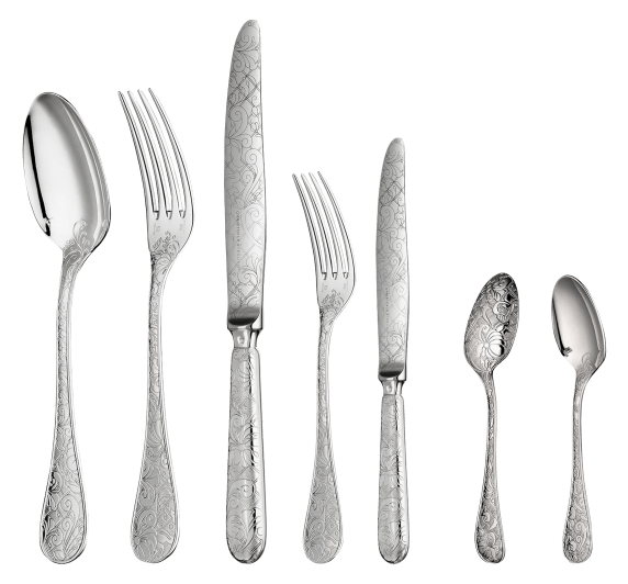 christofle flatware set for 6 people (36 pieces) jardin d'eden  silver 1