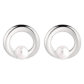 christofle pearl and sterling silver earrings 1