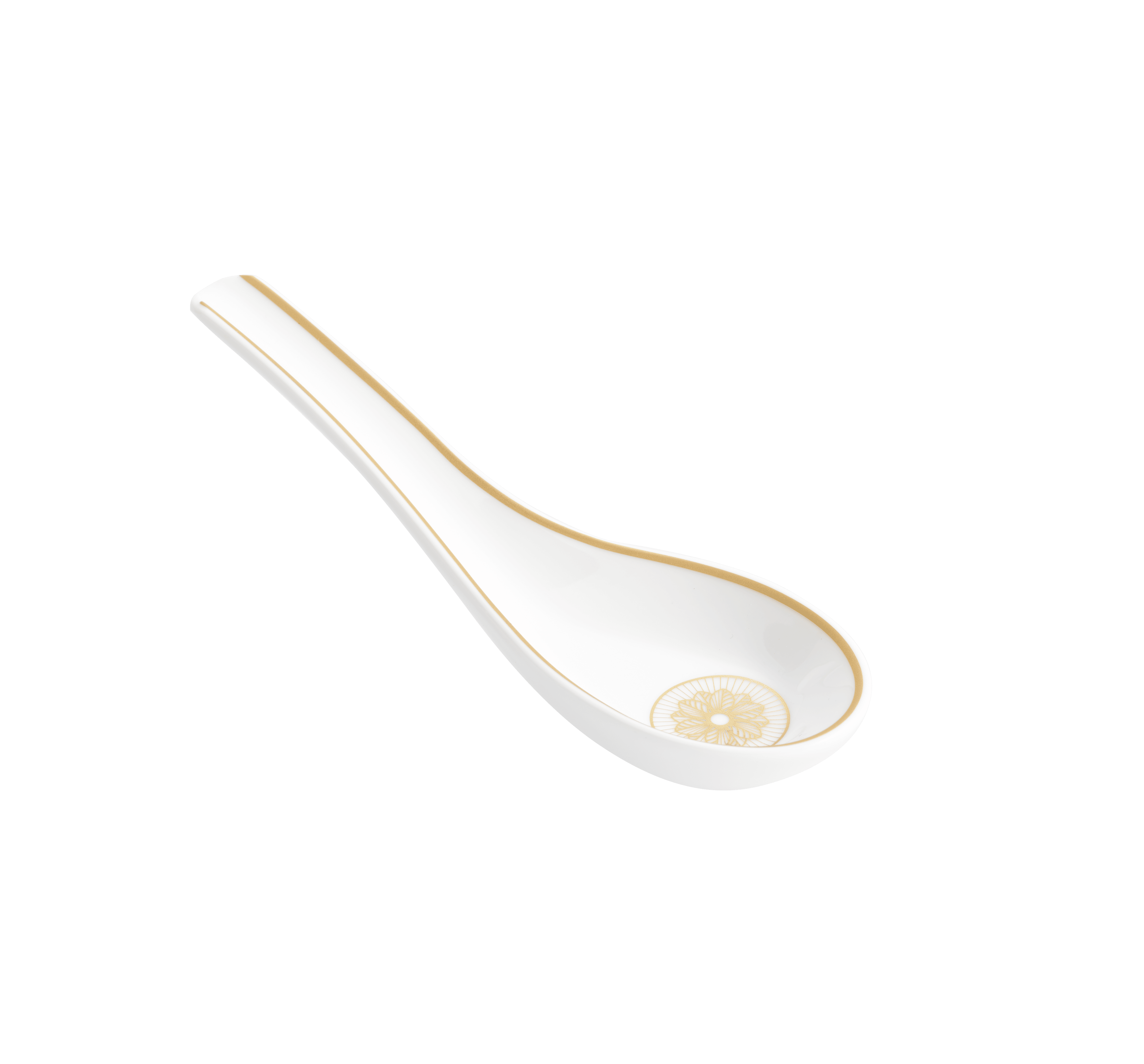 christofle porcelain chinese spoon gold finish 1