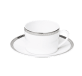christofle porcelain tea cup and saucer platinum finish 2