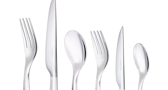 christofle 36-piece silver-plated flatware set for 6 people with large storage box 0