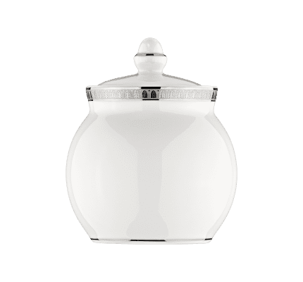christofle porcelain sugar pot 1
