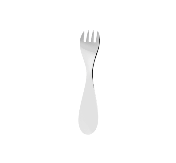 christofle silver-plated flatware set for baby (2 pieces) - ivory  4