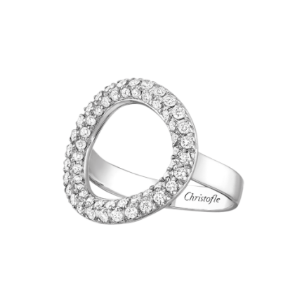 christofle bague pont 56 diamants idole de christofle en or blanc 2