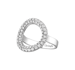 christofle 56 diamond bridge ring gold and diamants  2