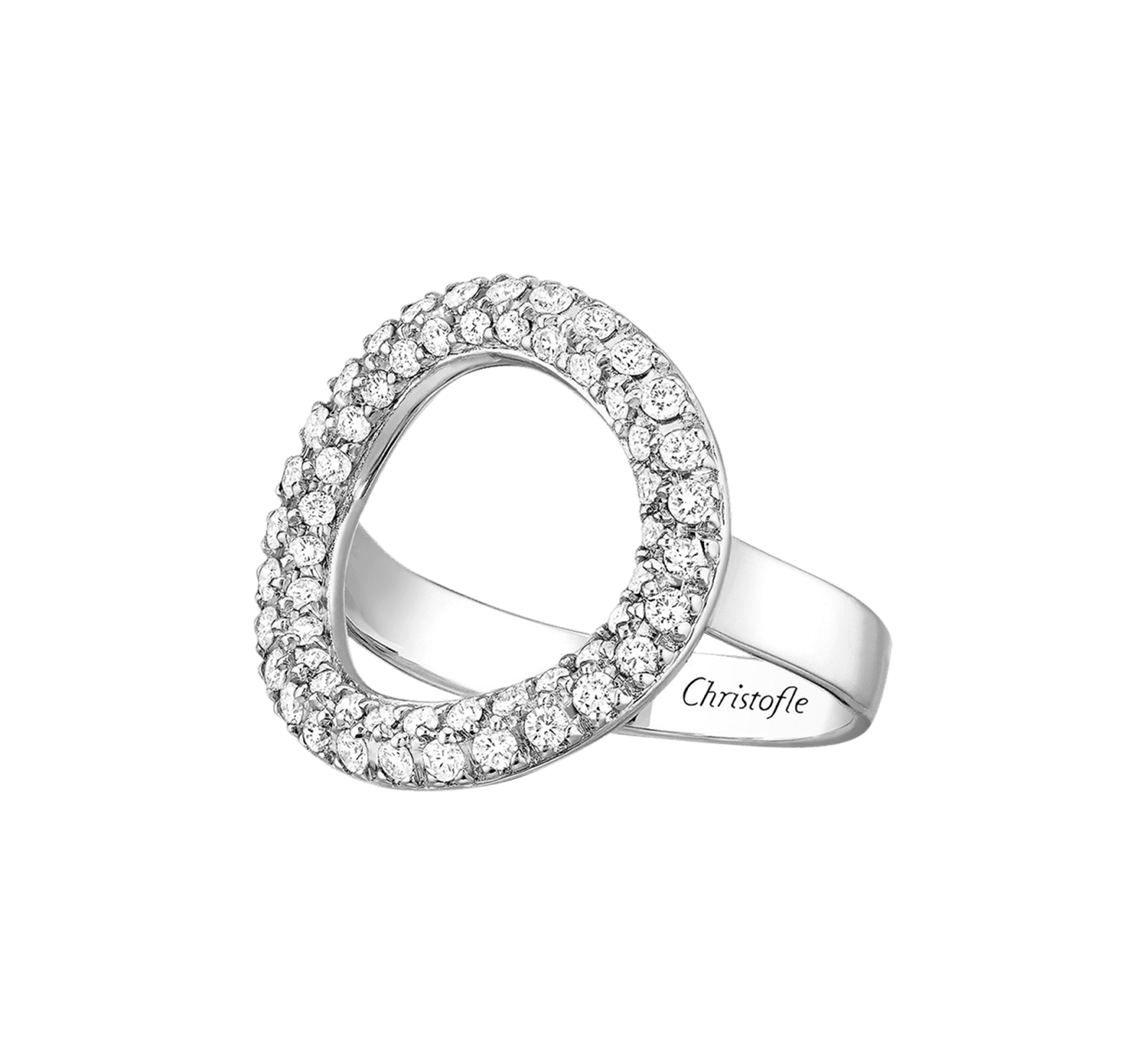 christofle bague pont 56 diamants idole de christofle en or blanc 2