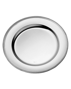 Plat rond en métal argenté - ALBI Argent - Christofle | Galeries Lafayette