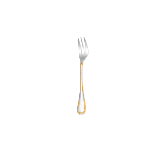 christofle partially gilded silver-plated cake fork 1