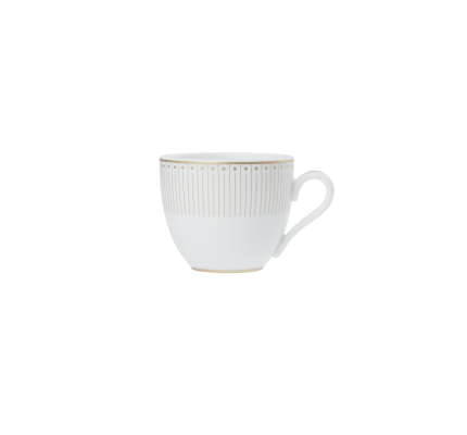 christofle 2 porcelain coffee cup and saucers gold finish 0