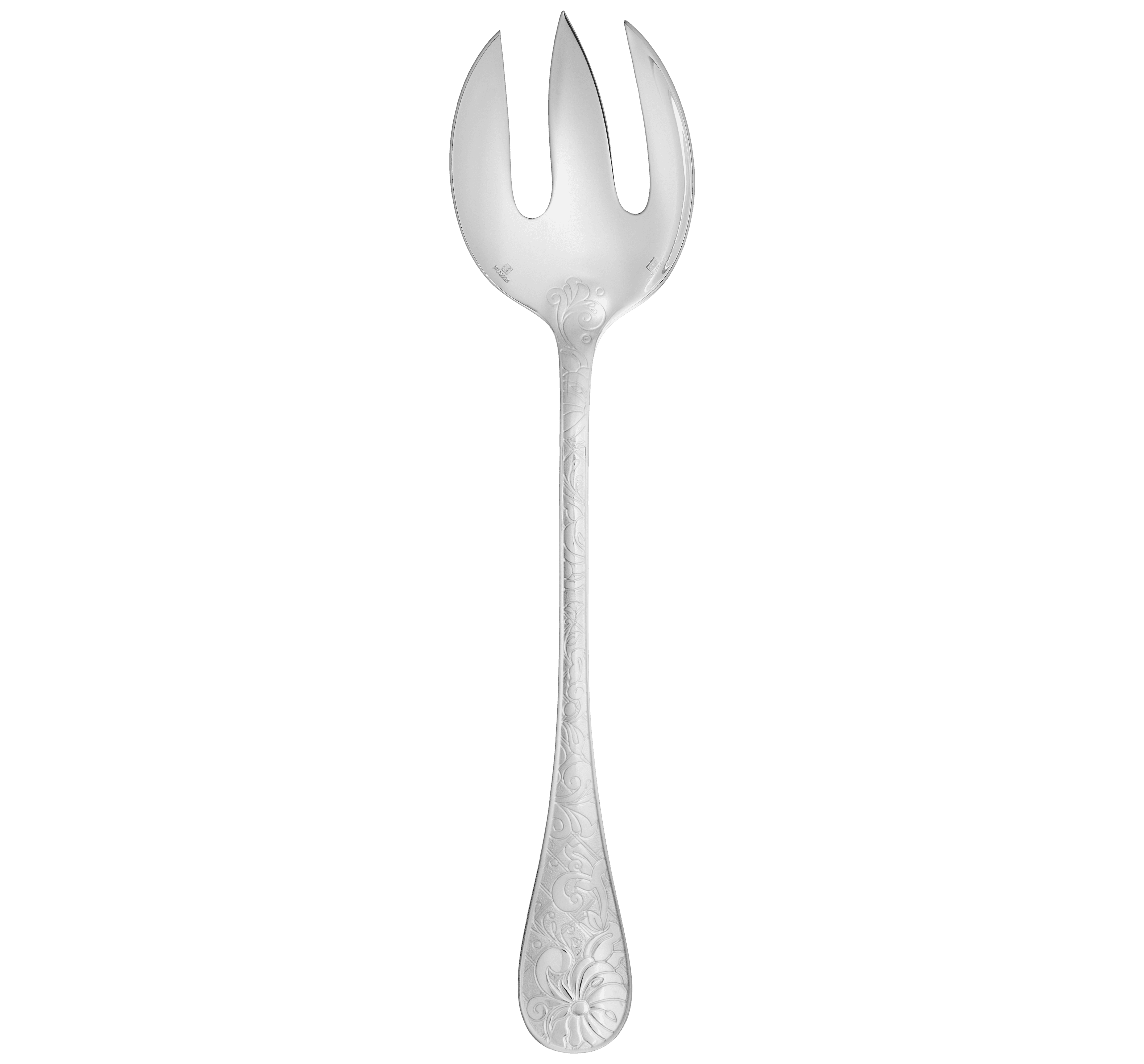 christofle fourchette à servir la salade en métal argenté 3