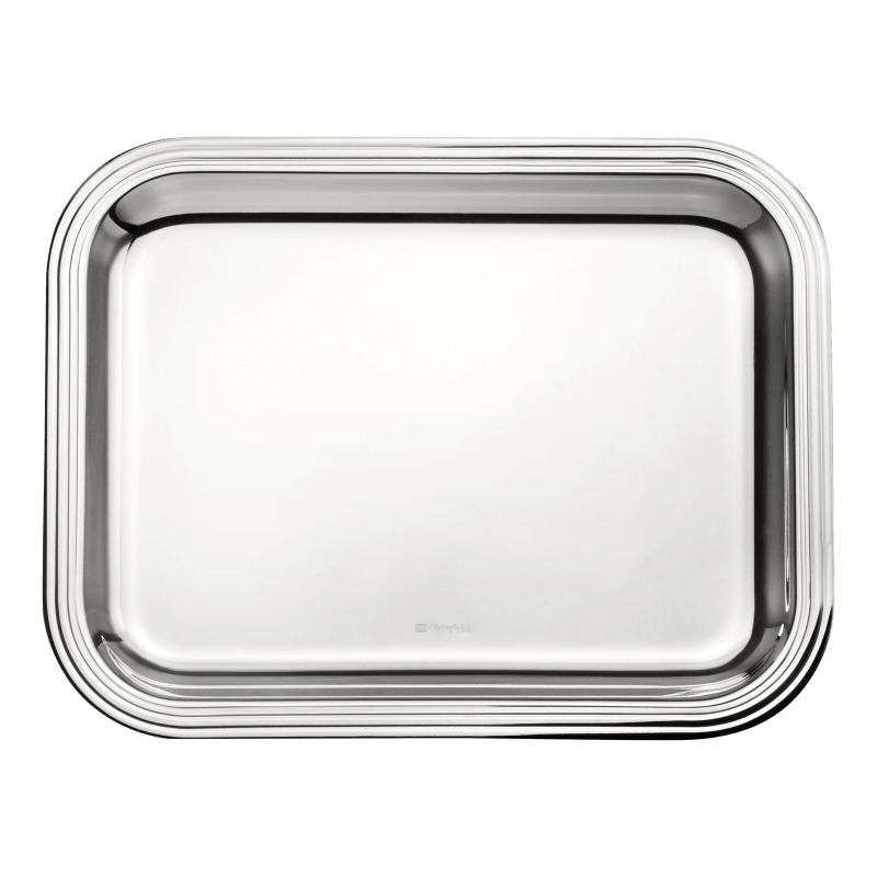 Christofle Silver-Plated Rectangular Tray - 10 x 8 in Albi