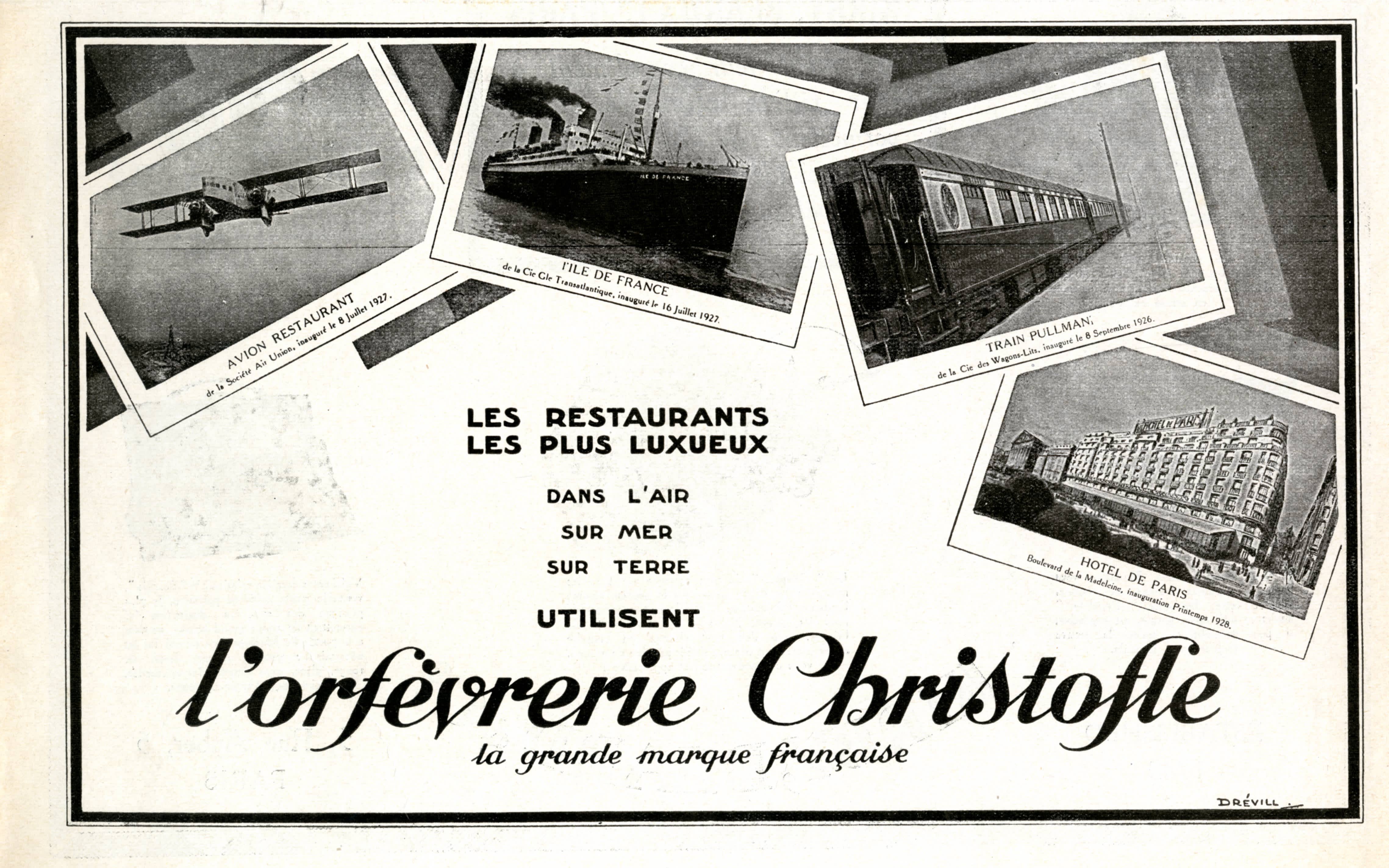 Advertisement from 1928, Christofle Archives