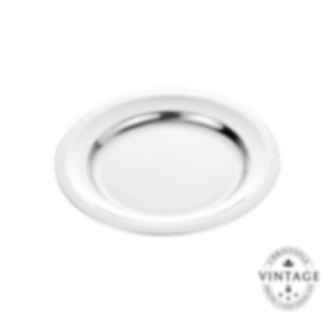 christofle round plate 30 cm, silverware - vintage 1