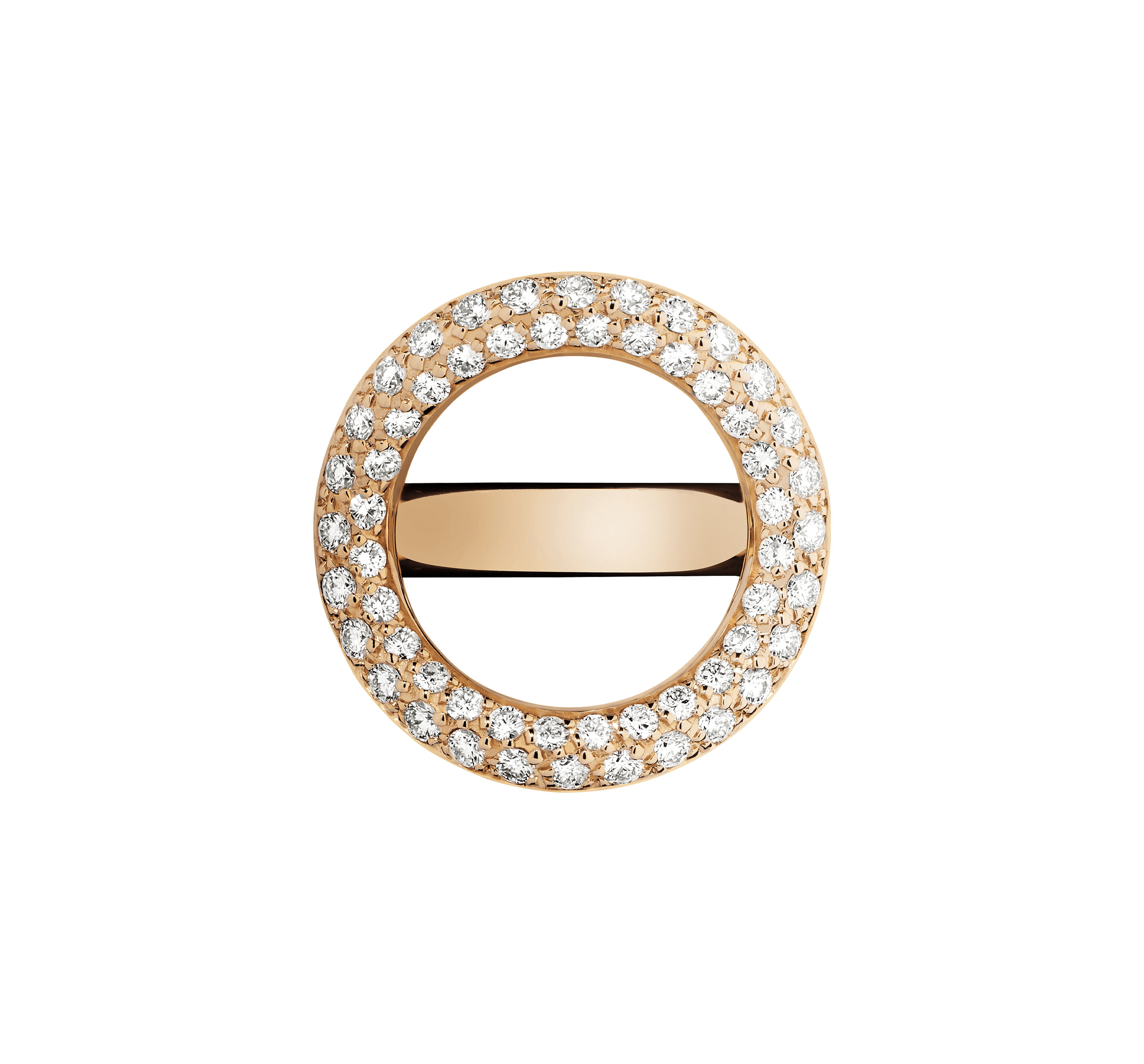 christofle bague pont 56 diamants en or rose 1