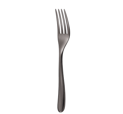 christofle stainless steel table fork - black colour 3