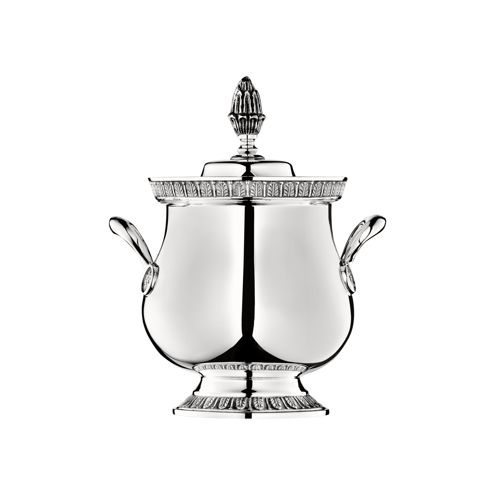 SilverPlated Sugar Bowl with Lid Malmaison Christofle