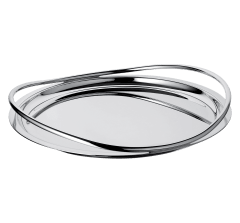 christofle round tray 39 cm vertigo  silver plated 1