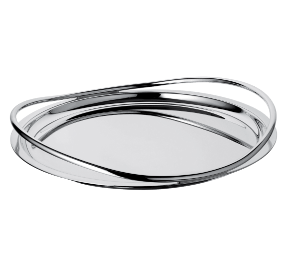 christofle round tray 39 cm vertigo  silver plated 1