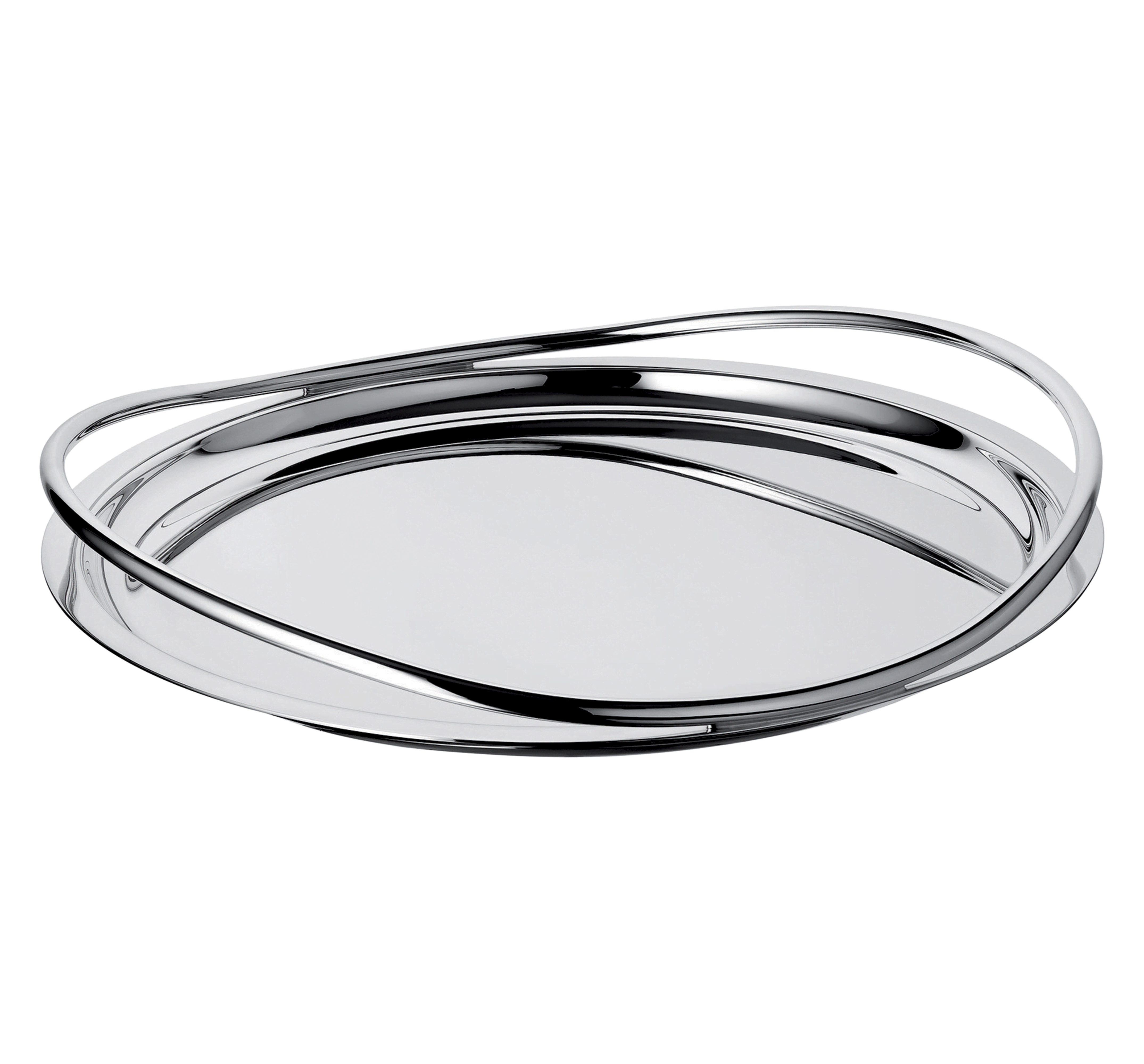 Round tray 39 cm Vertigo Silver plated - Main Image