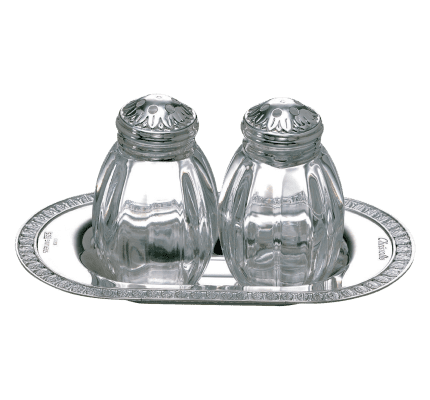 christofle salt and pepper shaker set malmaison sterling silver 1