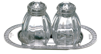Salt and pepper shaker set Malmaison Sterling silver