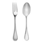 christofle Two-Piece Silver-Plated Baby Flatware Set with Chest