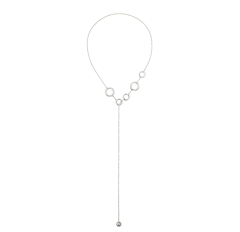 christofle sautoir 5 anneaux en argent massif 2