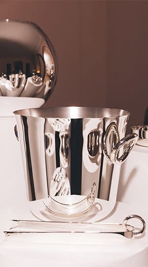 Silver-Plated Champagne Bucket Vertigo Silver-Plated Champagne Bucket Vertigo