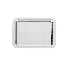 christofle silver-plated rectangular tray - 22 x 16 cm 0
