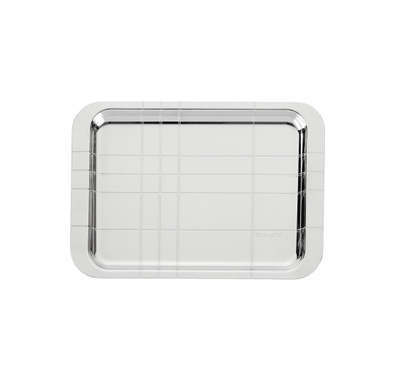 christofle silver-plated rectangular tray - 22 x 16 cm 0