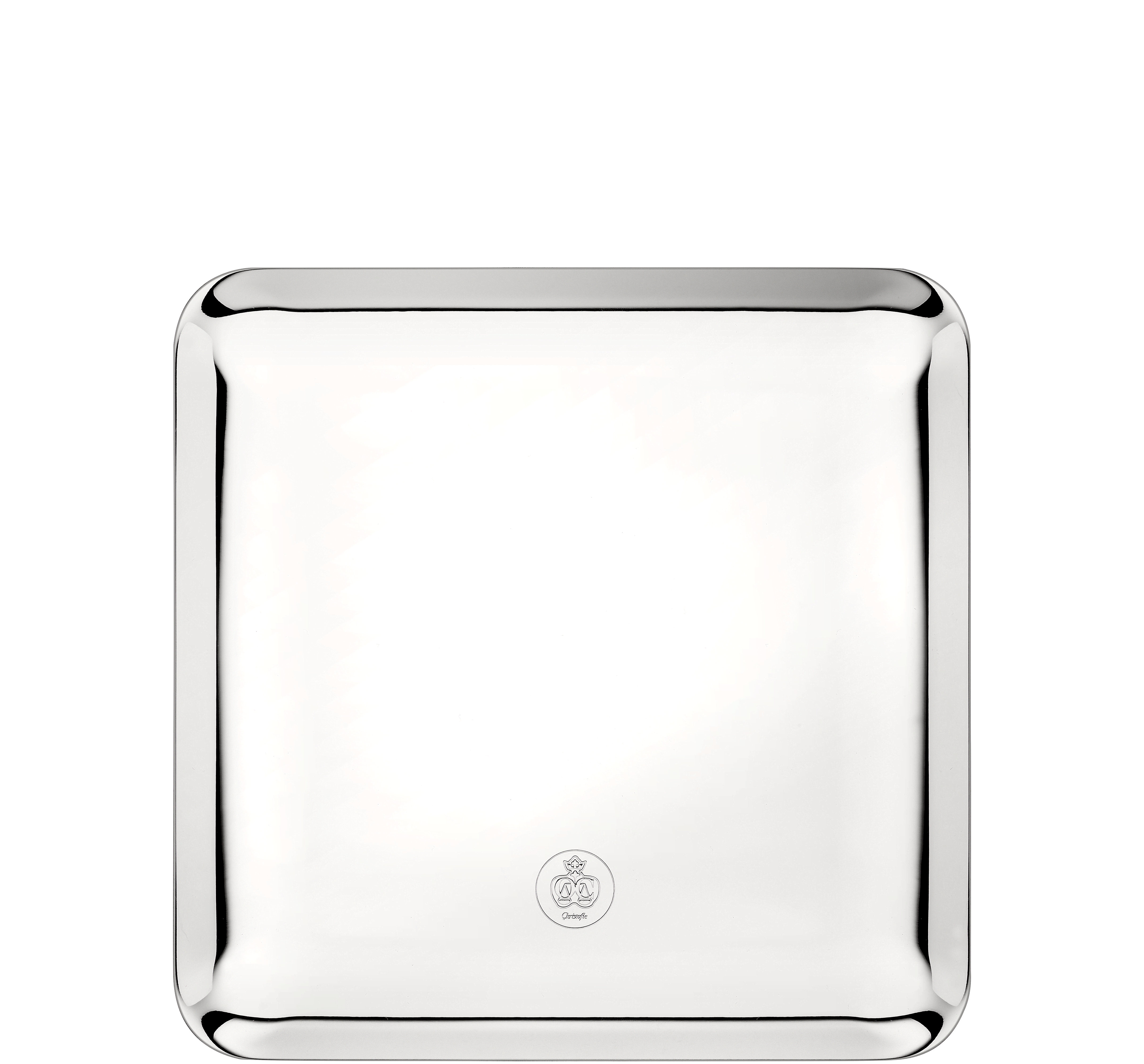 christofle silver-plated large square platter 20x20 5