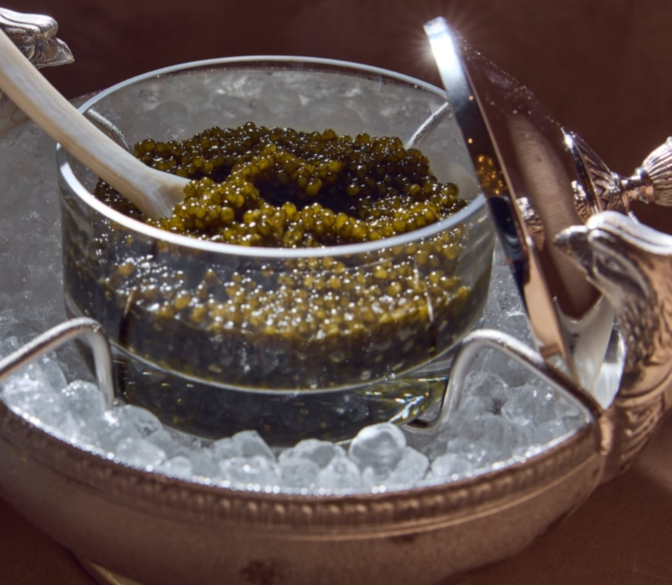 christofle champagne and caviar set 1