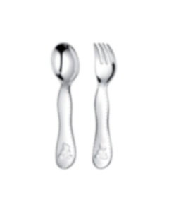christofle flatware set for baby (2 pieces) charlie bear  silver plated 3