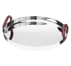 christofle Round tray 40cm Mood Nomade Stainless steel