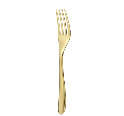 christofle gold stainless steel table fork 3
