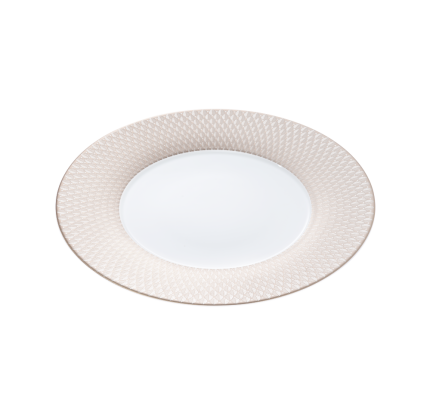 christofle porcelain underplate platinum finish 0